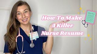 NURSE RESUME how to create one | Step-by-Step Tutorial | New Grad Nurse