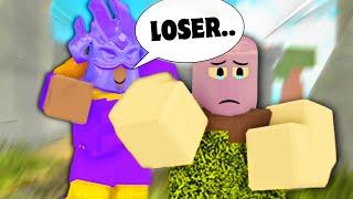 NOOB Gets BULLIED.. (Roblox Booga Booga)