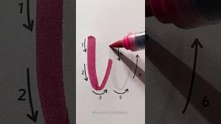 Lettering Tutorial ️ #shorts #nhuandaocalligraphy #calligraphy #lettering