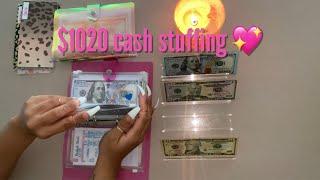 2021 April | Cash Envelope Stuffing | Sinking Funds | $1020 cash stuffing | April Paycheck # 2