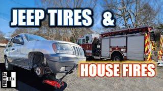 FLAT TIRES & HOUSE FIRES - MY NEIGHBOR'S HOUSE CAUGHT FIRE WHILE I WAS CHANGING A FLAT TIRE!!!