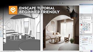 SketchUp + Enscape - Interior Rendering Tutorial [Chaos Campus]