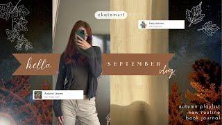 Hello, September | Weekly VLOG | chatty, cozy, book journal, room reveal, get in the autumn mood 