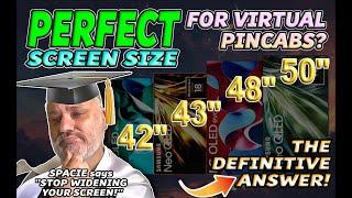 Which screen size is PERFECT for a Visual Pinball cabinet? #visualpinball #pinball #pinballmachine