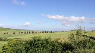 Bellorcia and surrounding views where the cooking classes in Tuscany take place.