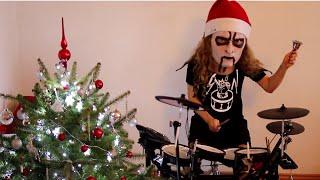 What if jingle bells were black metal!!! Black metal Christmas drumming