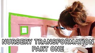 NURSERY TRANSFORMATION VLOG - PART ONE | Transforming our 3rd bedroom from an office to a nursery!