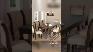 Dining Table: Latest Wooden dining table & chair design | Modern Dining Table #furniture #dinner