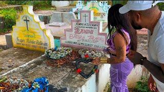 Visiting My D€@d Ex bf grave Prank on boyfriend