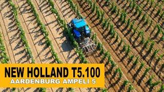 Aardenburg Ampeli 5  vineyard cultivator - New Holland T5.100 tractor in vineyard