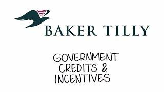 Government credits and incentives How it works