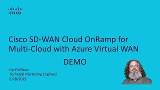 Cisco SD-WAN Cloud OnRamp for Multi-Cloud with Azure Virtual WAN - DEMO