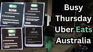 Busy Thursday Night Shift For Uber Eats Australia!