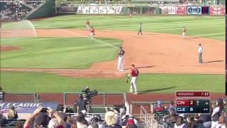 Spring training sprinklers blooper at Indians game | SPORTSTIME OHIO