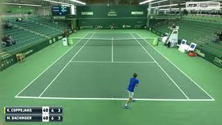 Kimmer Coppejans (BEL) vs Matthias Bachinger (GER) Helsinki challenger  1 Round