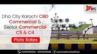 Dha City Karachi Cbd Commercial & Sector Commercial C5 & C4  plots rates