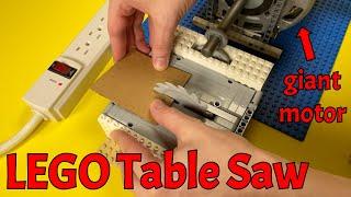 The 1/2HP LEGO Table Saw Cuts EVERYTHING... Even LEGO