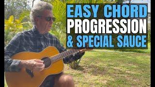 Easy Chord Progression On Guitar For Beginners + Some Special Sauce