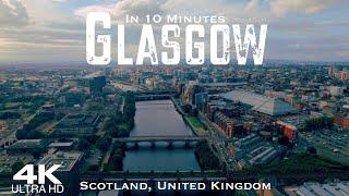 GLASGOW 2024 󠁧󠁢󠁳󠁣󠁴󠁿 Drone Aerial 4K | Scotland United Kingdom