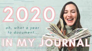 2020 JOURNAL FLIP THROUGH // Creative Art Journal // Memory Keeping Journal