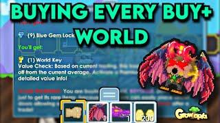 Buying Every Buy+ Worlds | GrowTopia