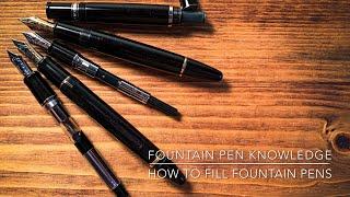 How to fill fountain pens | Cartridges - Converters - Vacuum fillers - Piston fillers