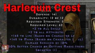 D2R Unique Items - Harlequin Crest (Shako)