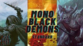 Abyssal Harvester Is So Powerful! Foundations Standard Mono Black Demons MTG Arena