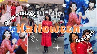 Shop with me  Halloween Market!  HAUL #thriftedfashion