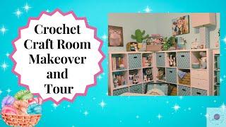 Crochet Craft Room Tour and Makeover #crochet #amigurumi #makeover