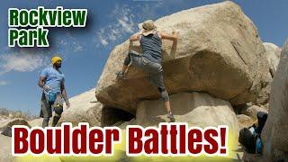 Boulder Battles: Bouldering Rockview Park - Victorville, California - Mojave Desert