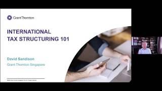 Webinar: International Tax Structuring 101
