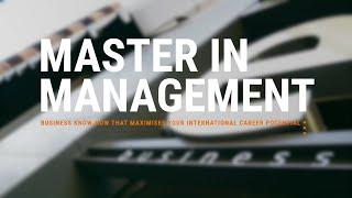 Master in Management | EADA Business School