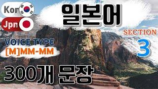 일본어 / Type [M] M M- M M [Section 3] 여행(식당, 교통, 쇼핑, 호텔, 공항) / 짧고 쉬운 300문장 연속듣기 / 원어민 남, 여 음성 듣기