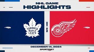 NHL Highlights | Red Wings vs. Maple Leafs - December 14, 2024