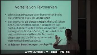 Word und Textmarken - http://www.Studium-und-PC.de