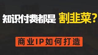 知识付费都是割韭菜？商业IP如何打造