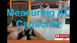 How measuring capacitor for ac and Refrigerator