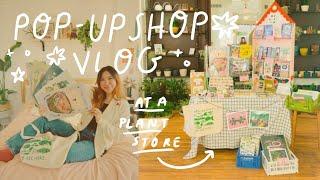 my first pop up shop! prep, set up + q&a  art studio vlog