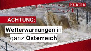 Unwetterwarnungen: Schnee, Regen und Wind in Österreich