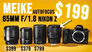 The Best Affordable Portrait Lens for Nikon Z? Meike 85mm f/1.8 AF Z vs Nikon vs Viltrox vs YongNuo