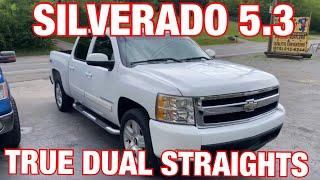 2007 Chevy Silverado 5.3L V8 TRUE DUAL EXHAUST w/  STRAIGHT PIPES!