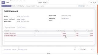 How to process Partially/Semi Finished good Manufacturing Order | Odoo Apps Features #odoo16