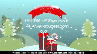 Holiday Sale! 5% off store-wide at acubest.com for all the spa/massage/acupuncture products.