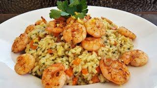 Karidesli Limon Risotto | Lemon Risotto with Shrimps