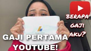 MY FIRST YOUTUBE PAYCHECK! GAJI FIRST AKU  