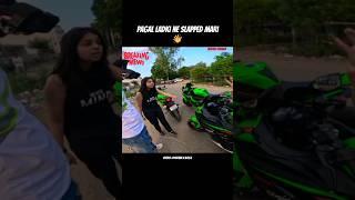 Pagal Ladki Ne Slapped Mardi...‍#bikeshort #bikelover #motovlog #jasoda 03rider #trendingshort