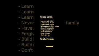 You 're a man . #motivation #succes spark