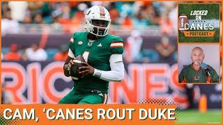 Locked On Canes POSTCAST: Cam Ward, #5 Miami Hurricanes Go To 9-0 with 53-31 Thrashing of Duke