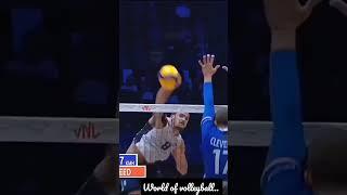 A powerfull attack     #olympics #smmsport #volleyballworld #shortsvideo #reelitfeelit #explorepage